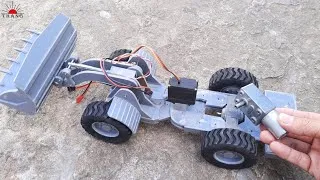 Thumbnail: Homemade RC Wheel Loader with PVC | Strong motor and engine