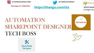 Thumbnail: Workflow/Automation Basics With SharePoint Designer| Get Future Ready| Tech Boss 365 |Thangu Academy