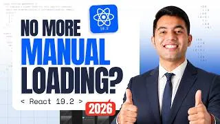 Thumbnail: React Can Show UI Before Your Data Arrives! 🤯 How Suspense & Lazy  Actually Works