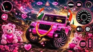 Thumbnail: Cute Pink Thar With Indian Flag 🇮🇳💗 | Amazing Car Driving Gameplay