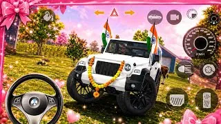 Thumbnail: 🇮🇳 Indian Thar Ka Royal Entry 😍🔥 Village Drive Challenge | White Thar Gameplay