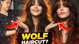 Thumbnail: I Tried the Wolf Haircut at Home | DIY Hair Experiment 😳 Cutting My Hair at Home | (Honest result)