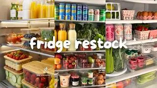Thumbnail: asmr fridge restocks🥕🌟🫑 | satisfying & aesthetic tiktok compilation