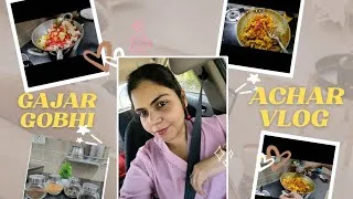 Thumbnail: 👉 Last Winter Special Gajar Gobhi Achar | Homemade with Mom ❤️ | Cooking Vlog