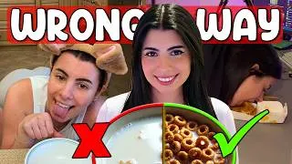 Thumbnail: ONLY Eating Food The WRONG Way for 24h