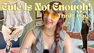 Thumbnail: What I Actually Look for When I Thrift (It's Not What You Think!) | Thrift Haul + Thrifting Tips
