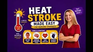 Thumbnail: Heat Stroke Made Easy for Nursing Students | NCLEX Review & Nursing Interventions