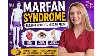 Thumbnail: Marfan Syndrome Made Easy for Nursing Students | Signs, Symptoms, Complications & Nursing Care