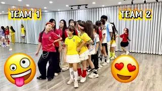 Thumbnail: Team 1 or Team 2? TIKTOK DANCE CHALLENGE | Baby Warriors x Thầy Huy Kid Dance Trend TikTok