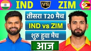 Thumbnail: India vs Zimbabwe 3rd T20 Match | IND vs ZIM Match | भारत ने किया वाइट वोस | Cricket 26 Gameplay