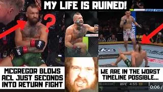 Thumbnail: Conor McGregor's Leg EXPLODES? Injury Loss Max Holloway? My UFC 329 Full Fight Reaction
