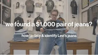 Thumbnail: We Discovered a $1,000 Pair of Jeans | How to Identify Vintage Levi's