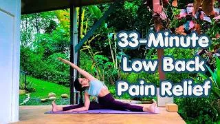 Thumbnail: Undo Hours of Sitting | Low Back Pain Relief | Yoga For People Who Sit Too Much | Beginner Friendly