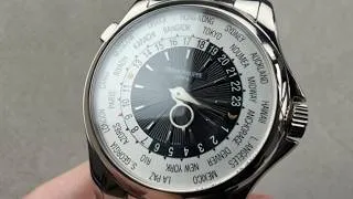 Thumbnail: Patek Philippe 5130 World Time Full Bracelet 5130/1G-011 Watch Review