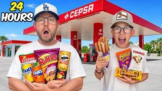 Thumbnail: Eating Only SPANISH GAS STATION Foods For 24 Hours!