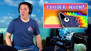 Thumbnail: DELTARUNE - Flower Man But Kawkaw Sings It... On Drums!