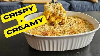 Thumbnail: High-Protein Vegan Macaroni Pie | Creamy, Crispy & Easy