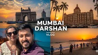 Thumbnail: Mumbai Darshan Full Tour 😍 | Bhaucha Dhakka 🚤 | 11D Show 🎥 | 200Cr Bungalow 🏰✨ Mumbai City Vlog!!!