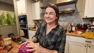 Thumbnail: Saurkraut, the first basil tea, & just trying to make dinner.