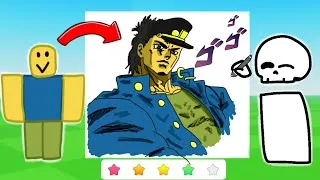 Thumbnail: Roblox Draw me But Every Drawing Is a Jojo Reference