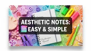 Thumbnail: Learn my super simple aesthetic notetaking method #notetaking #aestheticnote #organizationhacks 📓📚🫶🏻