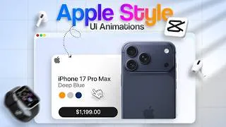 Thumbnail: How to Make Viral Apple-Style UI Animations in CapCut