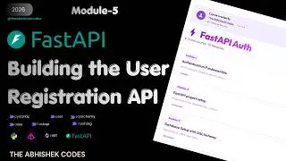 Thumbnail: FastAPI User Registration API |  #Module-5 | Pydantic Validation, Password Hashing & Swagger UI