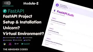 Thumbnail: #Module 2 |FastAPI Installation & Setup in Hindi | Python Virtual Environment | Uvicorn | Swagger UI