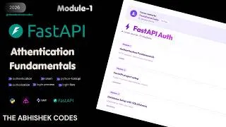 Thumbnail: ✅ #Module-1 | FastAPI JWT Authentication Tutorial Hindi | Authentication, Authorization & Login Flow