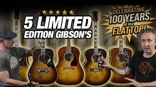 Thumbnail: Limited Gibson's to Celebrate 100 Years of the Flattop Acoustic (Cremona Burst Series)