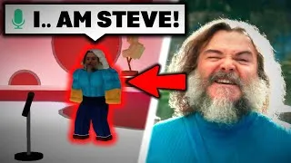 Thumbnail: I Played MICE ON VENUS as Steve from A Minecraft Movie in a Roblox Talent Show 💀