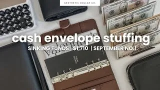 Thumbnail: Cash Envelope Stuffing 🍂💵☕️ $1,710 | September No.1
