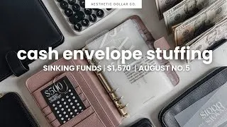 Thumbnail: Cash Envelope Stuffing ✨💵☕️ $1,570 | August No.5