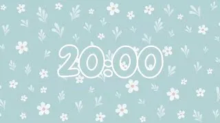 Thumbnail: 20 Minute Study Timer |  Aesthetic Floral vibes | no music