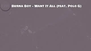 Thumbnail: Burna Boy -_- want it all ft Polo G (official lyrics video)