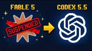 Thumbnail: Fable 5 Got Suspended... So I Tried Codex 5.5 xhigh (Same Prompts)