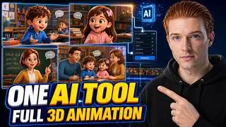 Thumbnail: How to Create a Long Animated Video Using Just ONE AI Tool | 20 Minutes!