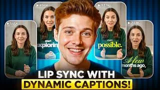 Thumbnail: No more Boring Avatar🤫 - Create Realistic AI talking Avatar With Dynamic Captions!