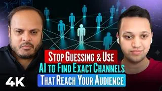 Thumbnail: Use AI to Find Exact Channels That Reach Your Audience | Sandeep Kondury | Founder/CEO | Feat | 4k