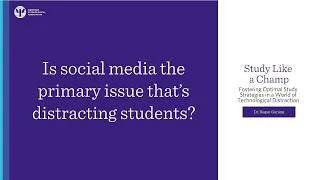 Thumbnail: Is social media distracting students? | Study Like a Champ Webinar Highlight