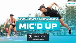 Thumbnail: Mic'd Up presented by Zimmer Biomet | APP Pro Duo Simone Jardim & Amanda Hendry BATTLE in Cincinnati