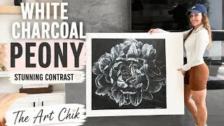 Thumbnail: I Drew My Garden Peony in White Charcoal… and the Results Were Stunning