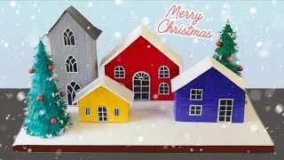 Thumbnail: DIY : Easy 3D Christmas Village Model Craft | Handmade Christmas Decoration Craft | Christmas Craft