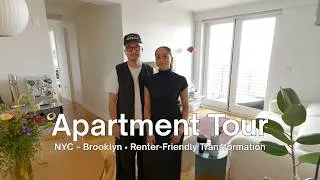 Thumbnail: How a Creative Couple Used Clever Renter-Friendly Hacks in Their Brooklyn Apartment – FULL TOUR