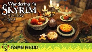Thumbnail: ASMR | Wandering in Skyrim Christmas (Saturalia) 2025! 🎄❄ [relaxing gaming ASMR for sleep]