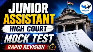 Thumbnail: Junior Assistant High Court - Mock Test 🔥 | Rapid Revision Series 🚀 @TheAspirants01 