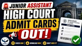 Thumbnail: Junior Assistant - Admit Cards Out 🔥 | All the Best @TheAspirants01 