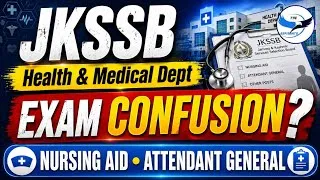 Thumbnail: JKSSB Exam Calendar Confusion 😱 | Nursing Aid • Attendant General @TheAspirants01 