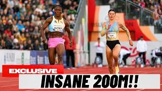 Thumbnail: Amy Hunt COLLIDES With Julien Alfred! || Women’s 200m - Diamond League Brussels!