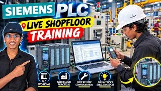 Thumbnail: Siemens PLC Live Shopfloor Training | Industrial Automation Practical | #plc #industrialautomation 